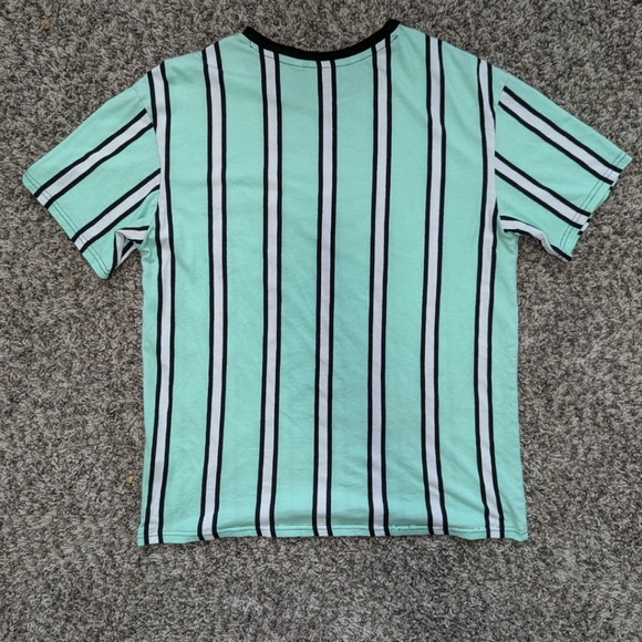 Tiffany Colored Striped Tee Shirt - Picture 3 of 3